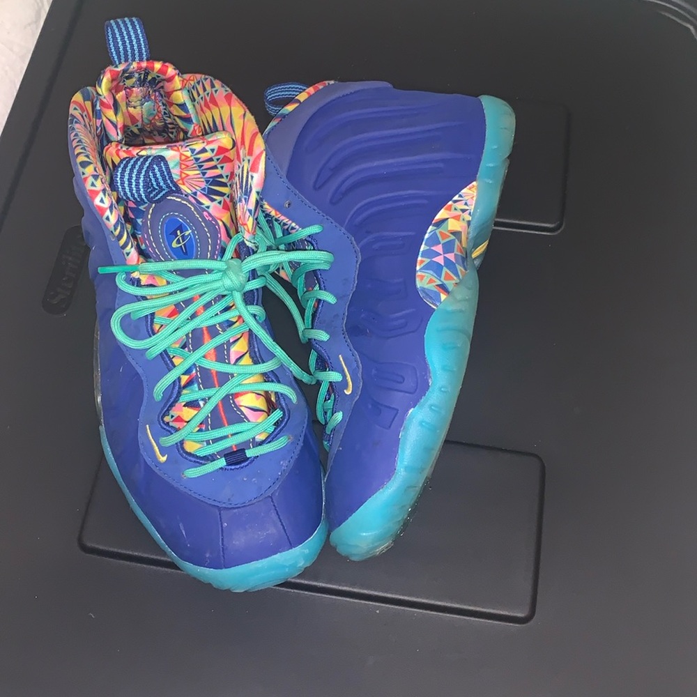 Royal blue sneakers